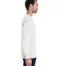 Comfort Wash GDH200 Garment Dyed Long Sleeve T-Shi in White side view