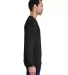 Comfort Wash GDH200 Garment Dyed Long Sleeve T-Shi in Black side view