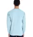 Comfort Wash GDH200 Garment Dyed Long Sleeve T-Shi in Soothing blue back view