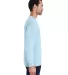 Comfort Wash GDH200 Garment Dyed Long Sleeve T-Shi in Soothing blue side view