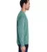 Comfort Wash GDH200 Garment Dyed Long Sleeve T-Shi in Cypress green side view