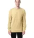 Comfort Wash GDH200 Garment Dyed Long Sleeve T-Shi in Summer squash yellow front view