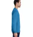 Comfort Wash GDH200 Garment Dyed Long Sleeve T-Shi in Summer sky blue side view