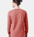 Comfort Wash GDH200 Garment Dyed Long Sleeve T-Shi in Nantucket red back view