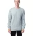 Comfort Wash GDH200 Garment Dyed Long Sleeve T-Shi in Soothing blue front view