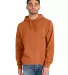 Comfort Wash GDH450 Garment Dyed Unisex Hooded Pul in Texas orange front view