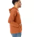 Comfort Wash GDH450 Garment Dyed Unisex Hooded Pul in Texas orange side view