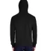 Comfort Wash GDH450 Garment Dyed Unisex Hooded Pul in Black back view