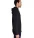 Comfort Wash GDH450 Garment Dyed Unisex Hooded Pul in Black side view