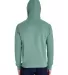 Comfort Wash GDH450 Garment Dyed Unisex Hooded Pul in Cypress green back view