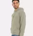 Comfort Wash GDH450 Garment Dyed Unisex Hooded Pul in Faded fatigue side view