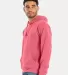 Comfort Wash GDH450 Garment Dyed Unisex Hooded Pul in Coral craze side view