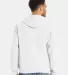Comfort Wash GDH450 Garment Dyed Unisex Hooded Pul in White pfd back view