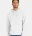 Comfort Wash GDH450 Garment Dyed Unisex Hooded Pul in White pfd front view