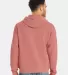 Comfort Wash GDH450 Garment Dyed Unisex Hooded Pul in Mauve back view
