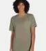 Comfort Wash GDH150 Garment Dyed Short Sleeve T-Sh in Faded fatigue front view