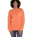 Comfort Wash GDH250 Garment Dyed Long Sleeve T-Shi in Horizon orange front view