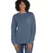 Comfort Wash GDH250 Garment Dyed Long Sleeve T-Shi in Saltwater front view