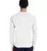 Comfort Wash GDH250 Garment Dyed Long Sleeve T-Shi in White back view