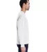 Comfort Wash GDH250 Garment Dyed Long Sleeve T-Shi in White side view