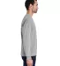 Comfort Wash GDH250 Garment Dyed Long Sleeve T-Shi in Concrete grey side view