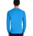Comfort Wash GDH250 Garment Dyed Long Sleeve T-Shi in Summer sky blue back view