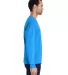 Comfort Wash GDH250 Garment Dyed Long Sleeve T-Shi in Summer sky blue side view