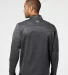 Adidas A284 Brushed Terry Heather Quarter-Zip Black Heather/ Mid Grey back view