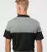 Adidas A213 Heather 3-Stripes Block Sport Shirt Black/ Vista Grey back view