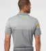 Adidas A213 Heather 3-Stripes Block Sport Shirt Vista Grey/ EQT Yellow back view