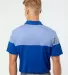 Adidas A213 Heather 3-Stripes Block Sport Shirt Collegiate Royal back view