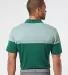 Adidas A213 Heather 3-Stripes Block Sport Shirt Collegiate Green back view