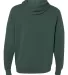 Independent Trading Co. AFX90UN Unisex Hooded Pull Alpine Green back view