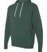 Independent Trading Co. AFX90UN Unisex Hooded Pull Alpine Green side view