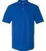 Jerzees 443M Easy Care Double Mesh Ringspun Pique  Royal front view