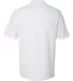 Jerzees 443M Easy Care Double Mesh Ringspun Pique  White back view