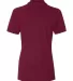 Jerzees 443W Women's Easy Care Double Mesh Ringspu Maroon back view