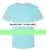 Jerzees 602MR Triblend Ringer Varsity T-Shirt Mint Heather/ Oxford front view