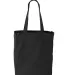 Liberty Bags 8861 10 Ounce Gusseted Cotton Canvas  BLACK back view