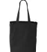 Liberty Bags 8861 10 Ounce Gusseted Cotton Canvas  BLACK front view