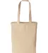 Liberty Bags 8861 10 Ounce Gusseted Cotton Canvas  NATURAL back view