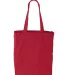 Liberty Bags 8861 10 Ounce Gusseted Cotton Canvas  RED back view