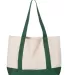 Liberty Bags 8869 11 Ounce Cotton Canvas Tote in Natural/ for grn back view