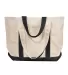 Liberty Bags 8871 16 Ounce Cotton Canvas Tote in Natural/ black front view