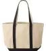 Liberty Bags 8871 16 Ounce Cotton Canvas Tote in Natural/ black back view