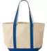 Liberty Bags 8871 16 Ounce Cotton Canvas Tote in Natural/ royal back view