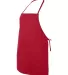 Liberty Bags 5502 Adjustable Neck Loop Apron RED side view