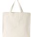 Liberty Bags 8501 12 Ounce Gusseted Canvas Tote NATURAL back view