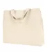 Liberty Bags 8501 12 Ounce Gusseted Canvas Tote NATURAL front view