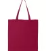 Liberty Bags 8502 BRANSON BARGAIN CANVAS TOTE RED front view